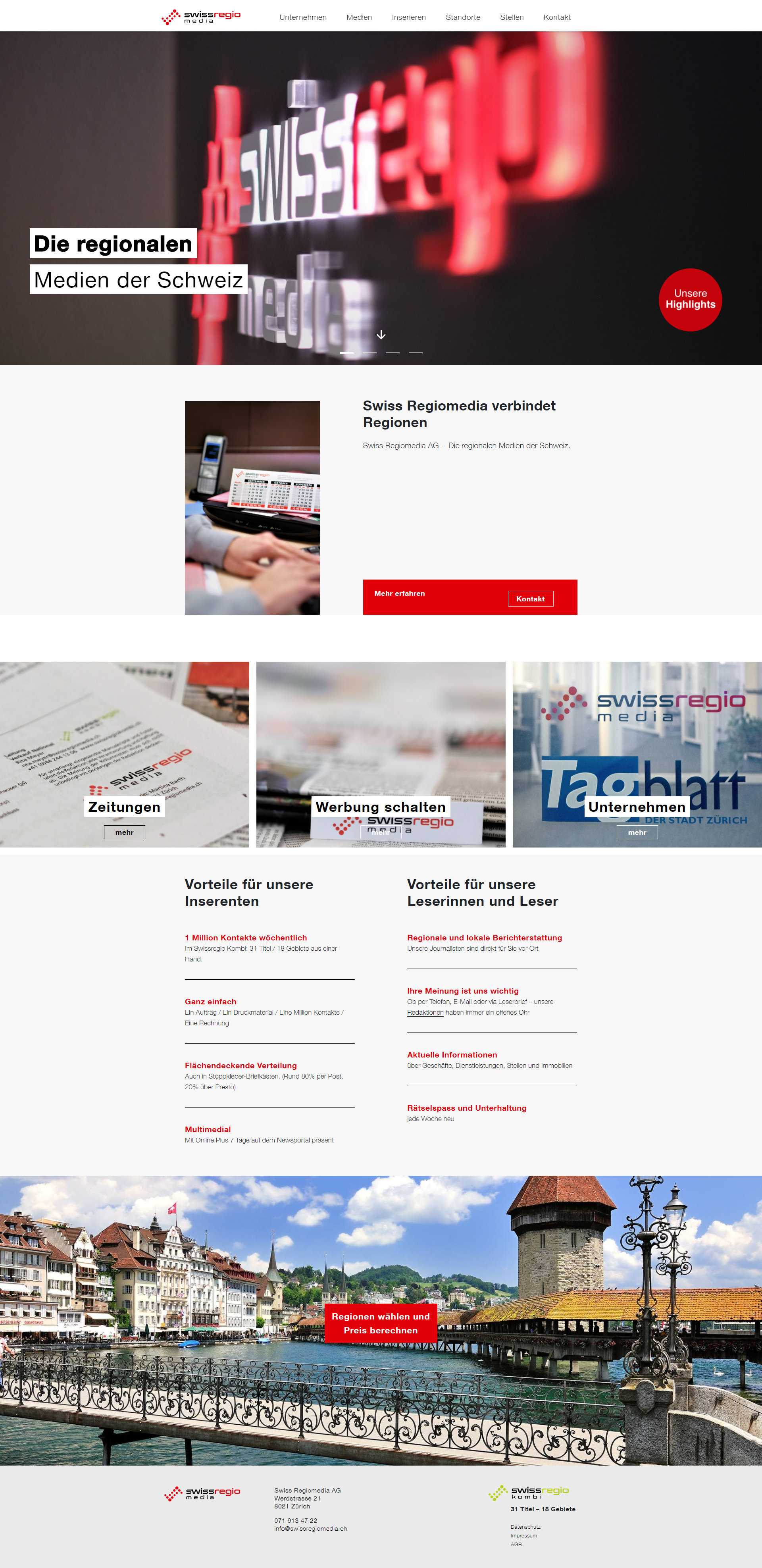Swiss Regiomedia Desktop